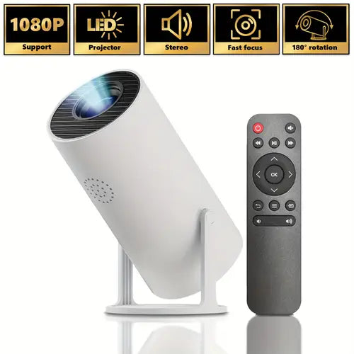 : π Portable 4K Mini Projector with WiFi 6 & Bluetooth