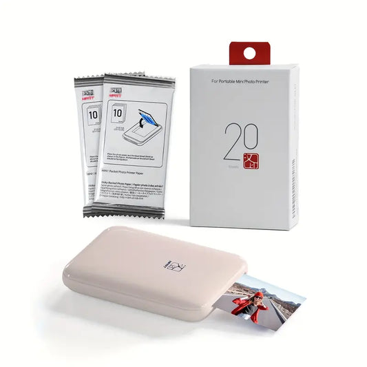 1pc HPRT Mini High-Definition Portable Photo Printer, Wireless Connectivity, 303DPI Color Printing, Compatible with iOS/Android Devices, ZINK Printing Technology, Ideal for Parties/Travel, Instant Photo Printing, Pink