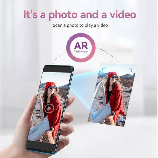 1pc HPRT Mini High-Definition Portable Photo Printer, Wireless Connectivity, 303DPI Color Printing, Compatible with iOS/Android Devices, ZINK Printing Technology, Ideal for Parties/Travel, Instant Photo Printing, Pink