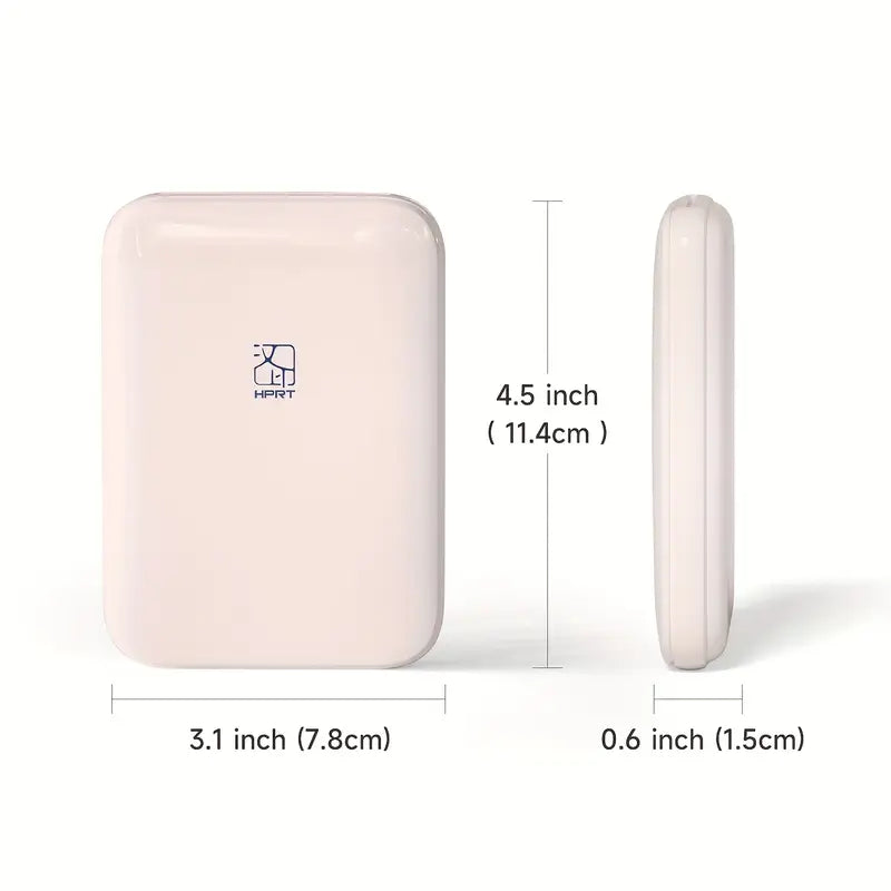 1pc HPRT Mini High-Definition Portable Photo Printer, Wireless Connectivity, 303DPI Color Printing, Compatible with iOS/Android Devices, ZINK Printing Technology, Ideal for Parties/Travel, Instant Photo Printing, Pink