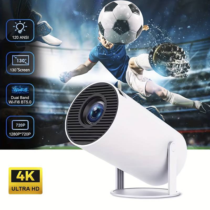 :  🌟 Portable 4K Mini Projector with WiFi 6 & Bluetooth