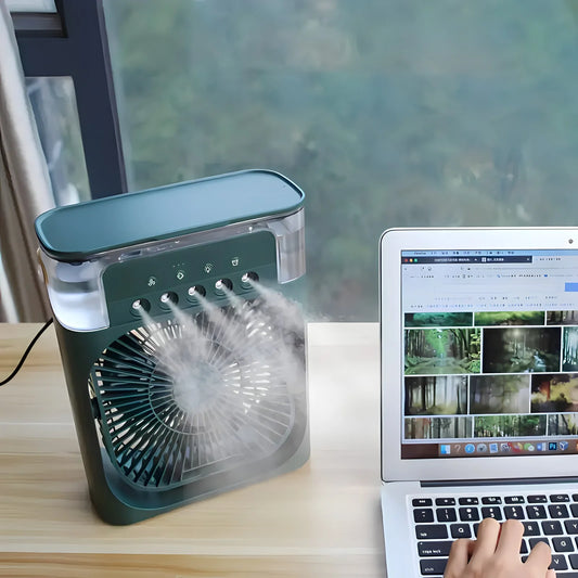 Mini air conditioner 5 in 1 - Water mist and cooling diffuser